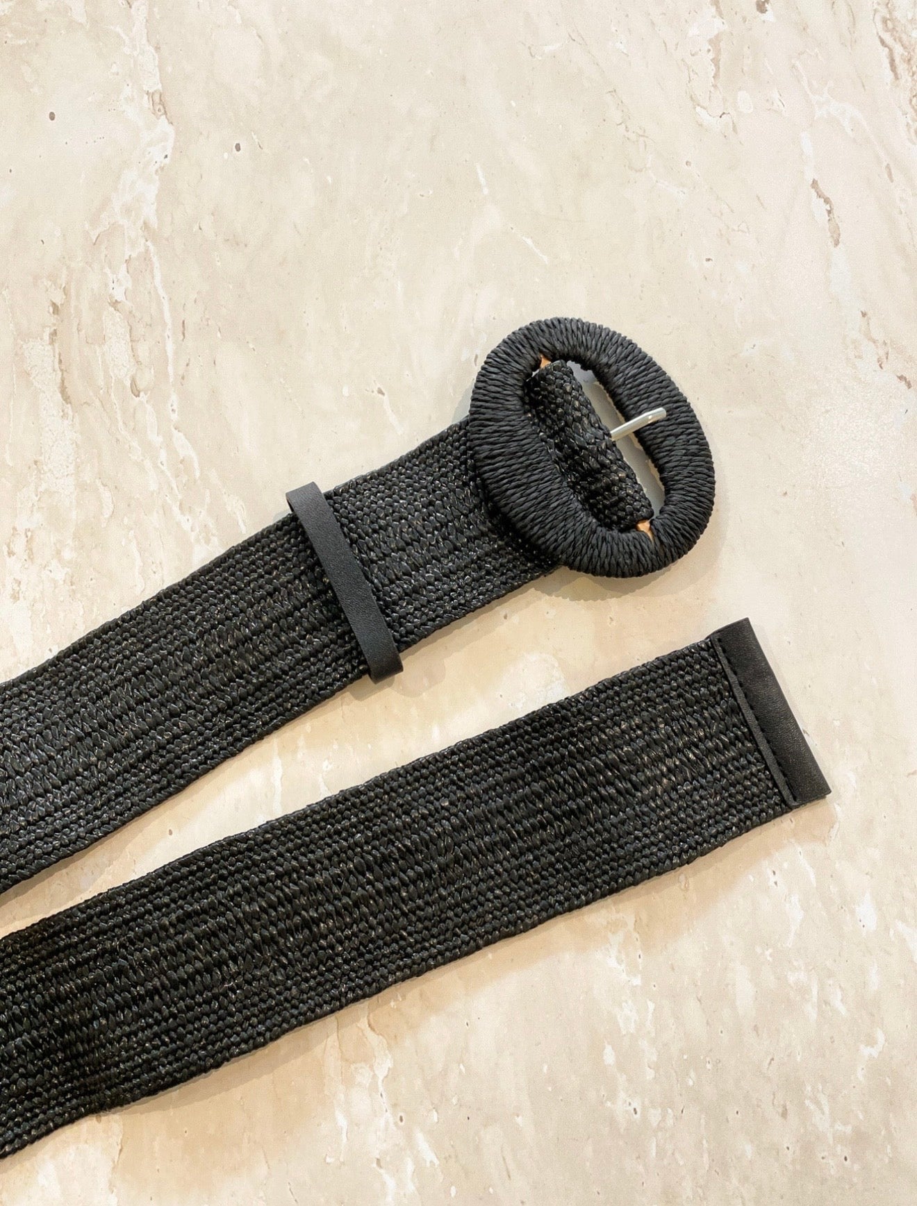 Women’s raffia belt